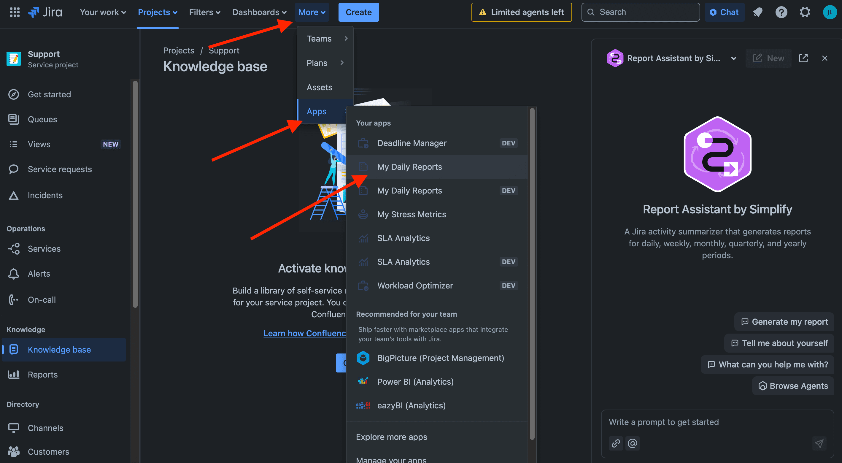Global page for managing personal templates