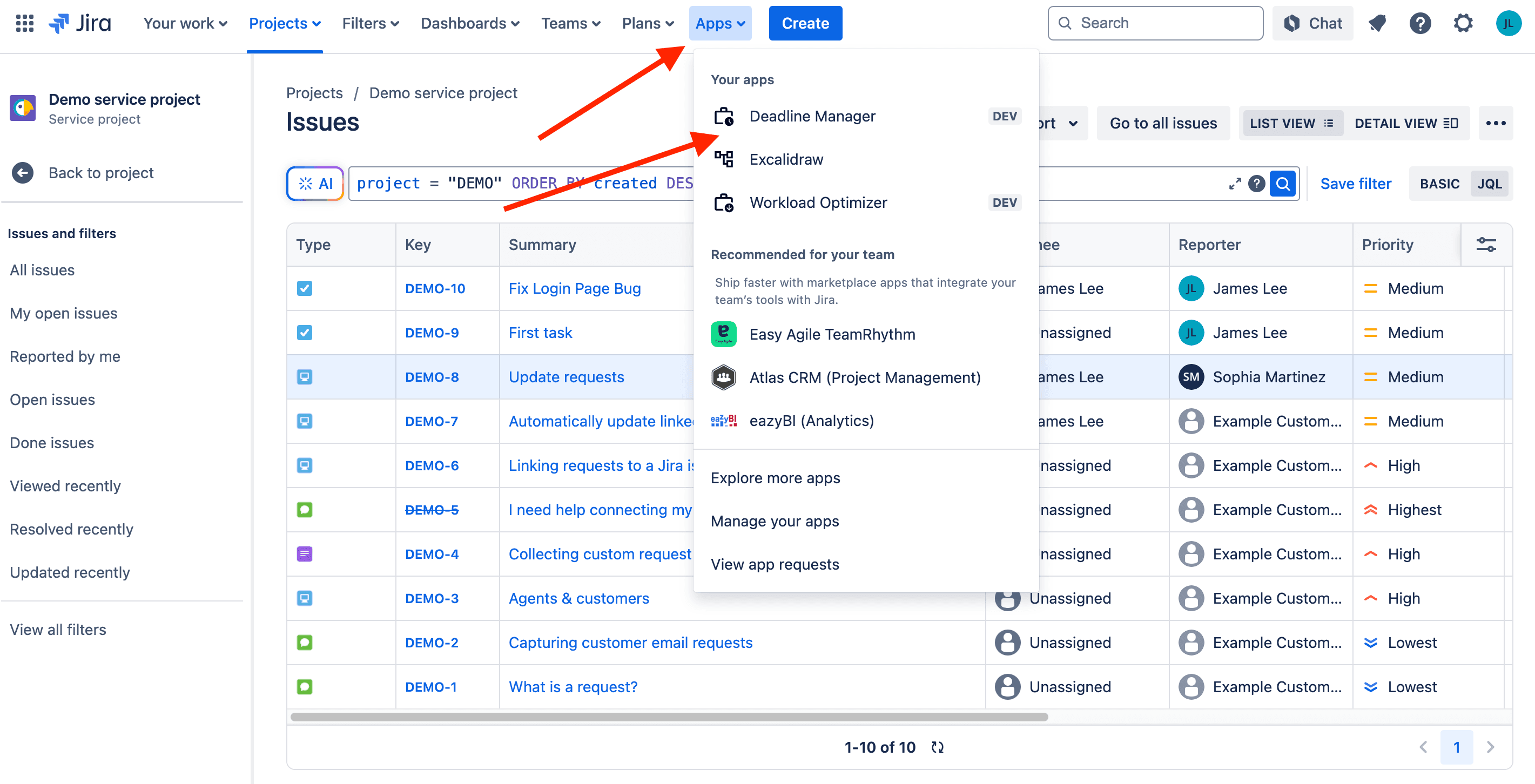 Install Deadline Tracker for Jira