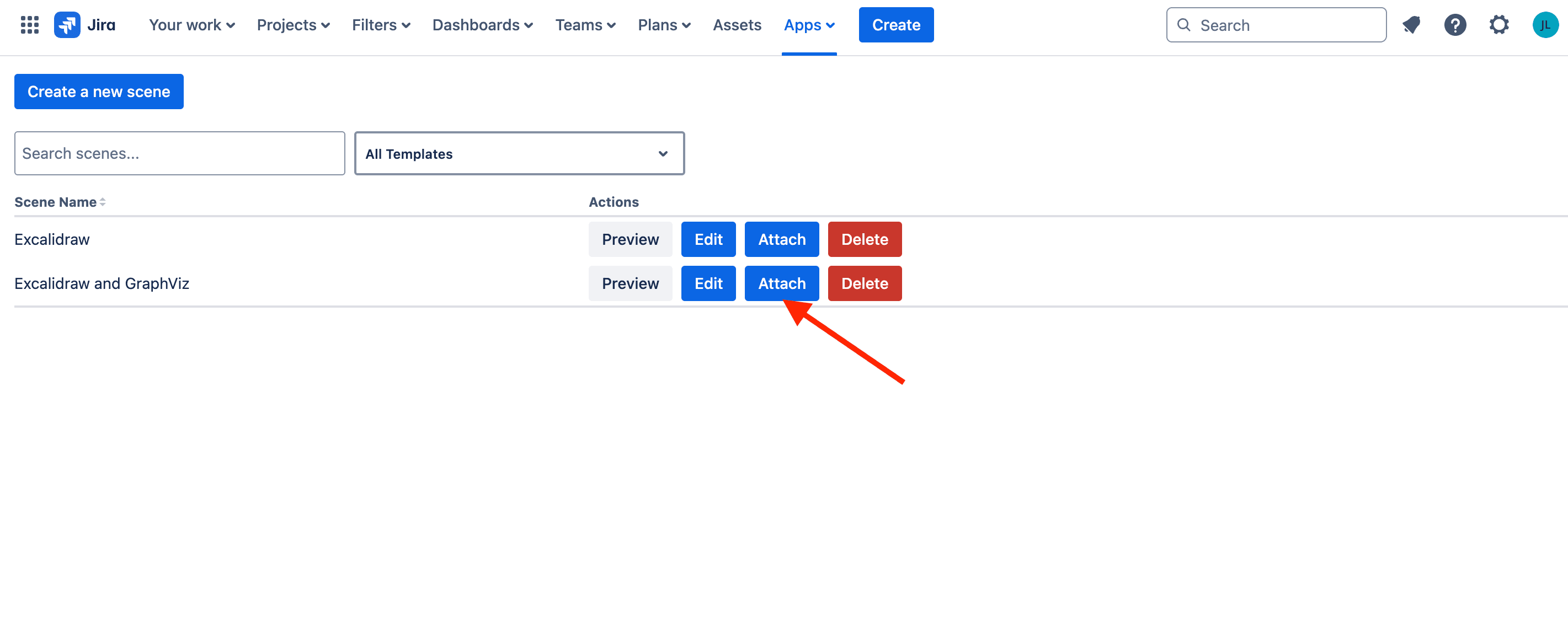 Attach button.