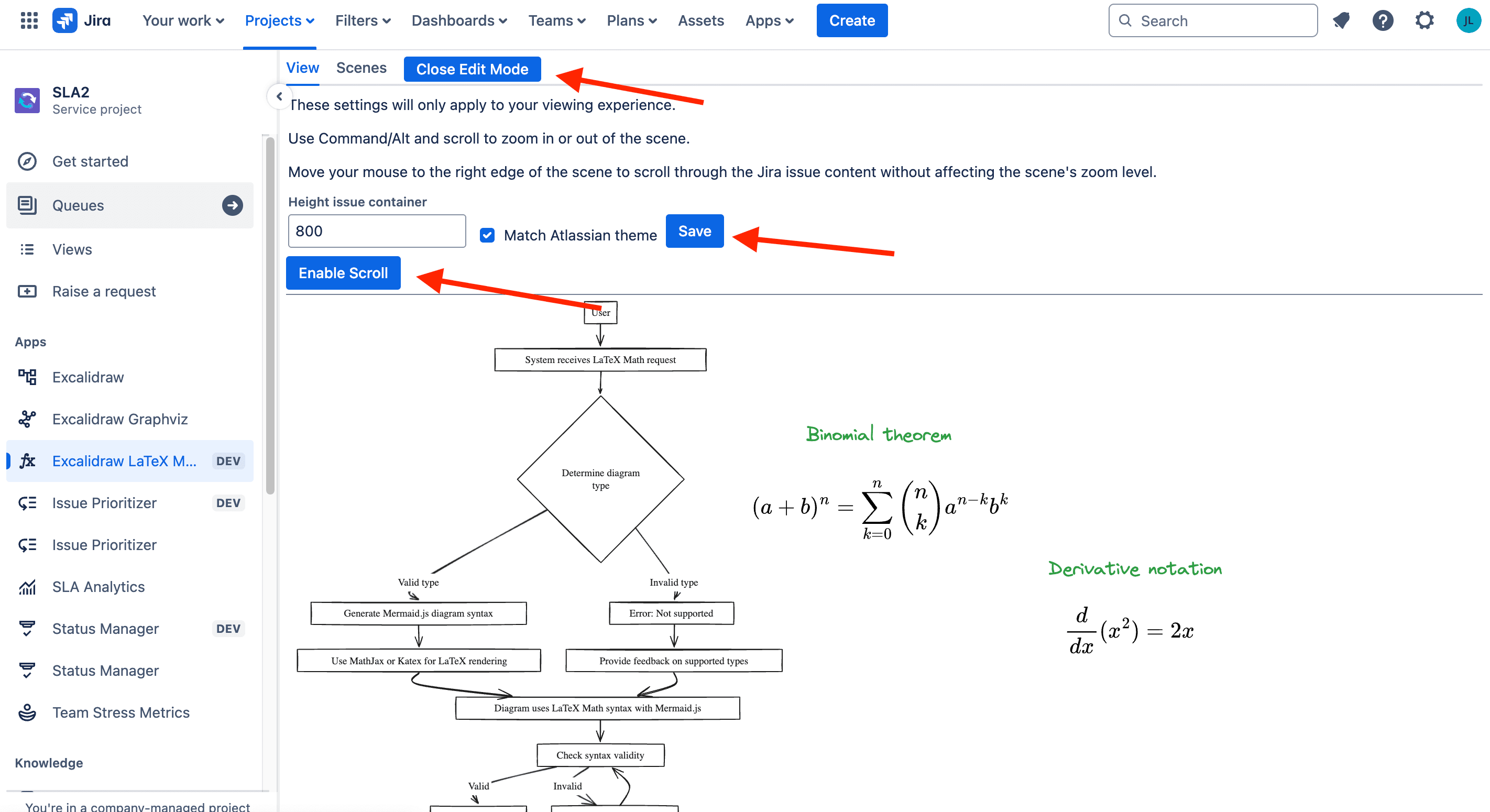 Edit the scene positioning for a convenient view.