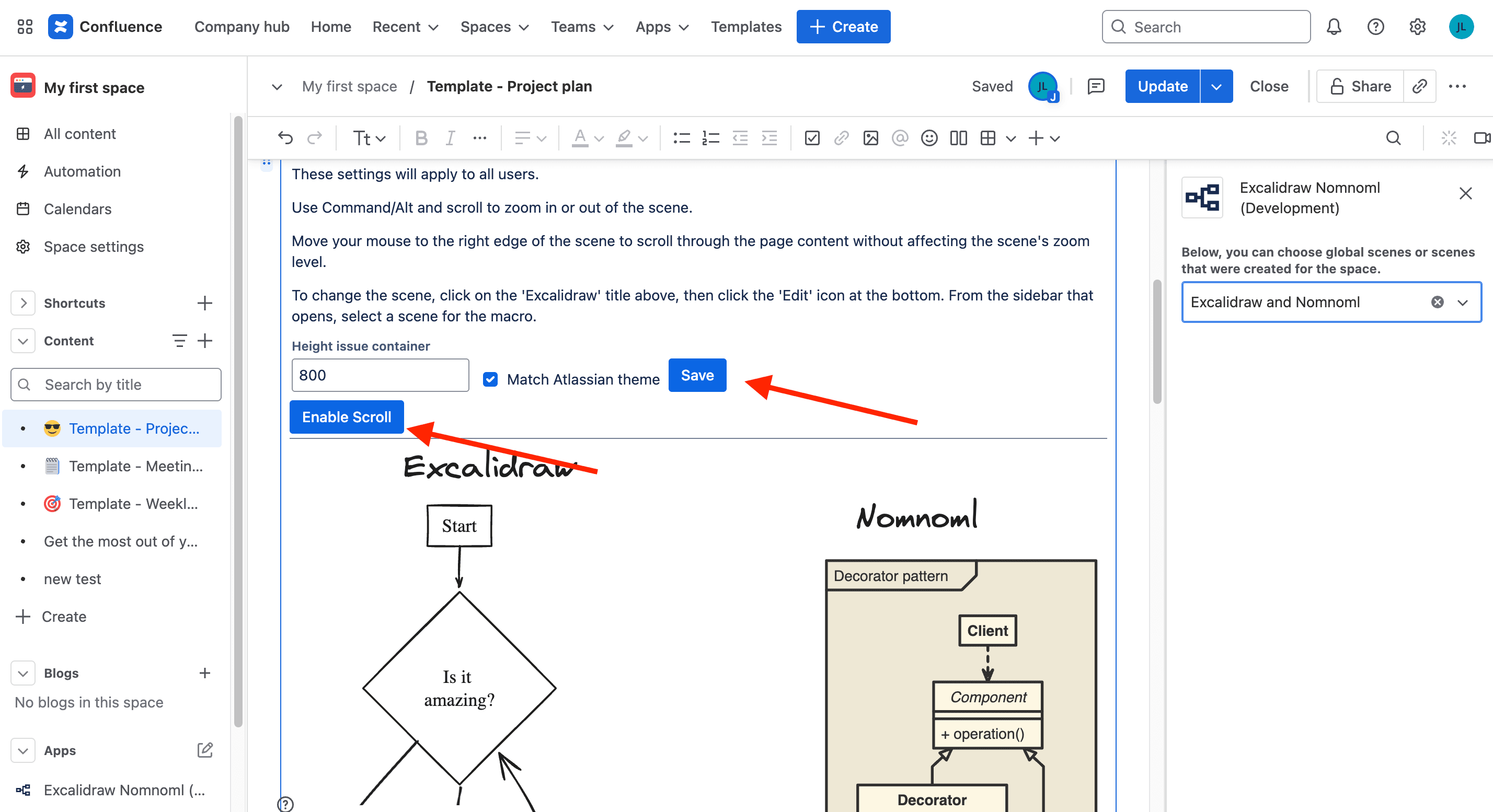 Edit the scene positioning for a convenient view.