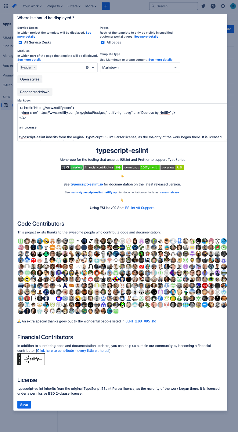 Markdown example.