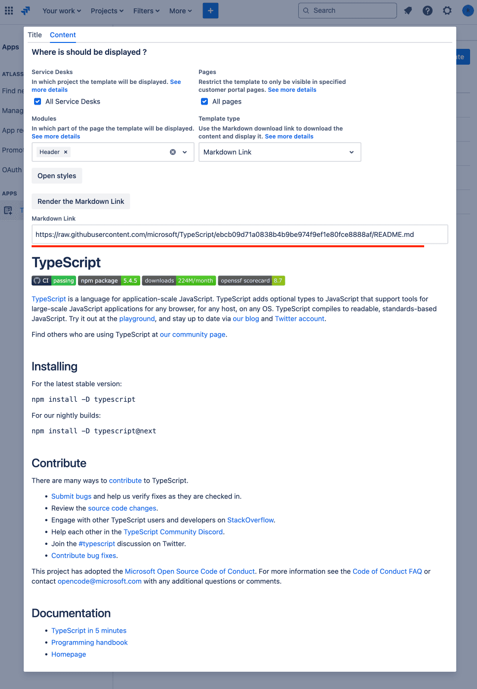 Markdown link example.