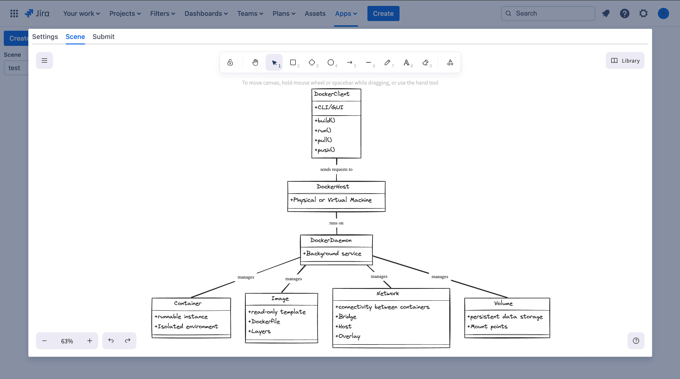 Create a scene view.